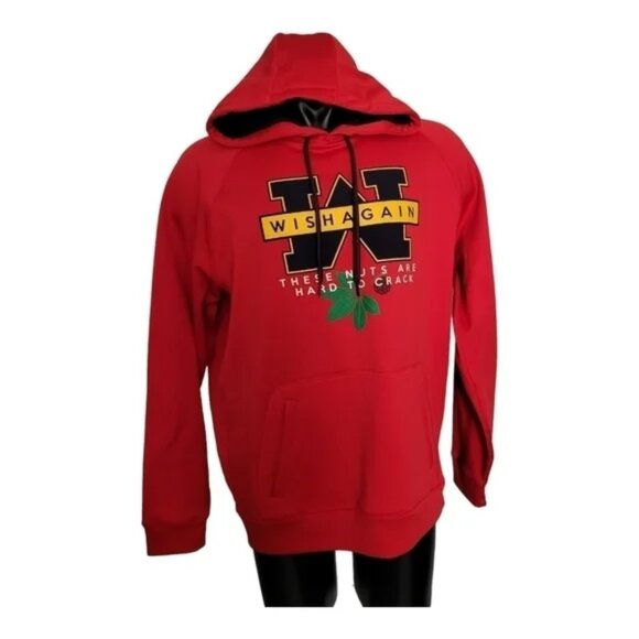 Ohio State Buckeyes Hoodie XL Unisex Red Gray Pullover Sport Tek Michigan - Picture 4 of 8